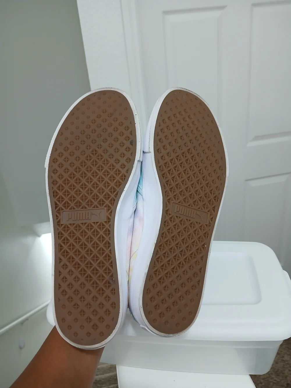 Puma Pastel Tie-Dye Slip-On Sneakers - Pink, Blue, Yellow, Mint